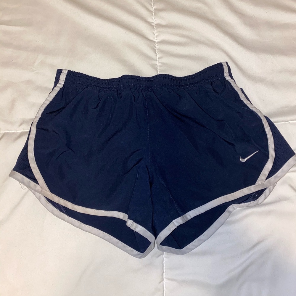 Small Navy Blue Nike Dri Fit Exercise Shorts